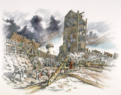 Dover Kalesi kuşatması, 1216, c1990-2010 by Peter Dunn