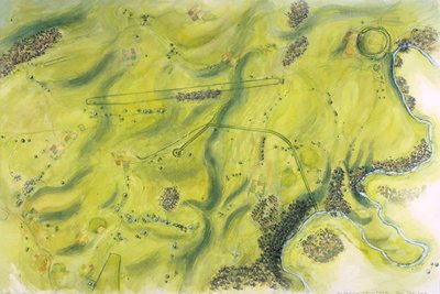 Stonehenge manzarası, MÖ 17. yüzyıl, 1990-2010 by Peter Dunn