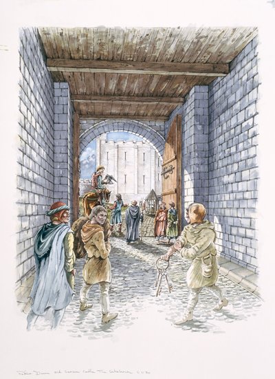 Kale Kapısı, Eski Sarum, Wiltshire, c1130, 1994 by Peter Dunn