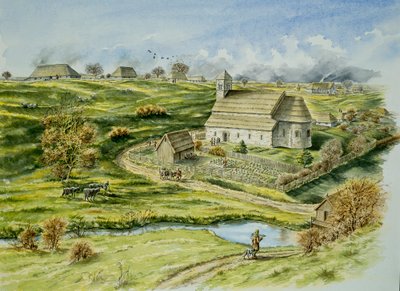 Wharram Percy Ortaçağ Köyü, 12. yüzyıl sonu, 1990-2010 by Peter Dunn