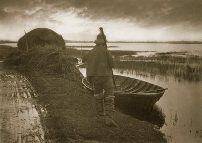Marsh Man, Schoof-malzemelerini kesmeye giderken, 1886 dolayları by Peter Emerson und Thomas Goodall