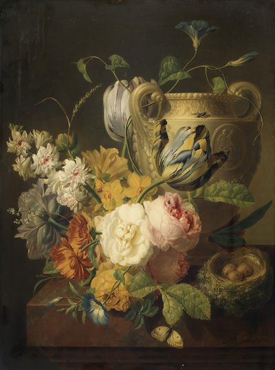 Taş Vazodan Çiçekler, 1786. by Peter Faes