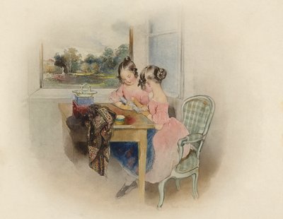 Lihtenştayn Prensesleri Marie ve Carolina by Peter Fendi
