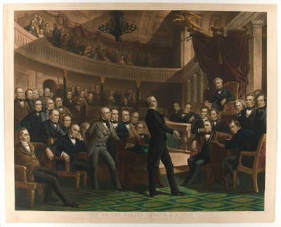 Amerika Birleşik Devletleri Senatosu, a.d. 1850, pub. c1855. by Peter Frederick Rothermel