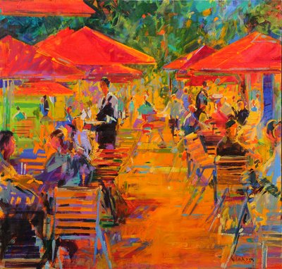 Tuileries Bahçesi by Peter Graham (Contemporary)