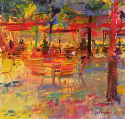 Terasta Öğle Yemeği by Peter Graham (Contemporary)