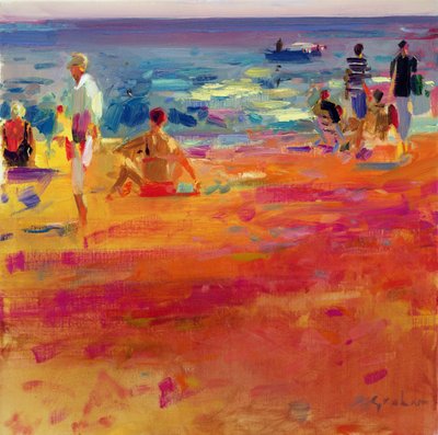 plaj sahnesi by Peter Graham (Contemporary)