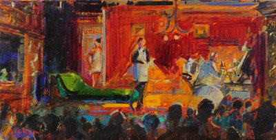 Tüm Dünya Bir Sahne , 2021 (tuval üzerine yağlıboya) by Peter Graham