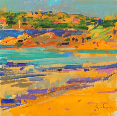 Fransız Rivierası, 2021 (tuval üzerine yağlıboya) by Peter Graham