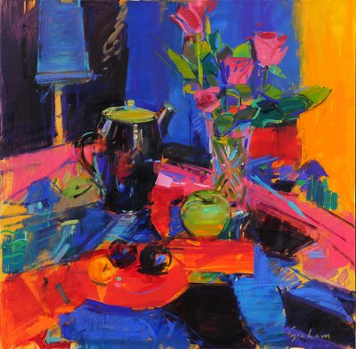 Ressamın Odası, 2021 (tuval üzerine yağlıboya) by Peter Graham