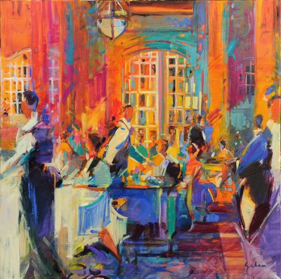 Saray, San Francisco, 2021 (tuval üzerine yağlıboya) by Peter Graham