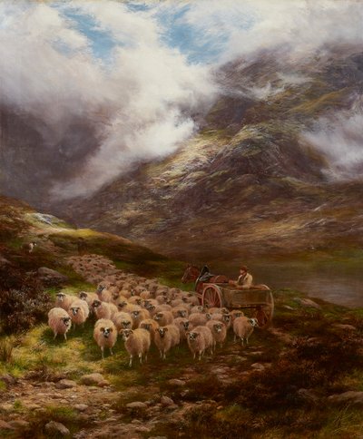 Vadi Çayırlarına (tuval üzerine yağlı boya) by Peter Graham