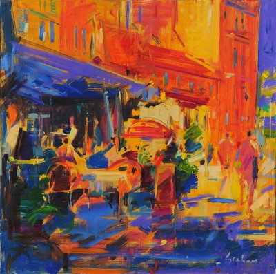 Villefranche-sur-Mer, Beau Rivage (tuval üzerine yağlıboya) by Peter Graham