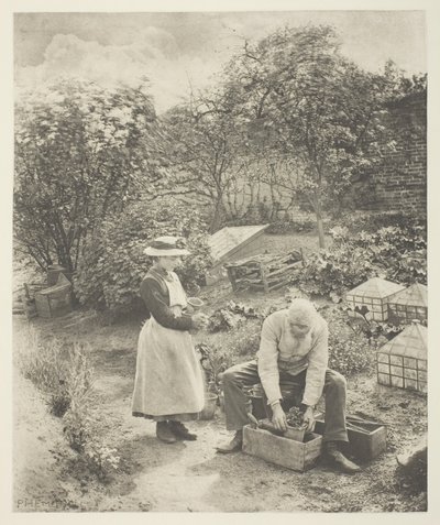 Bir Bahçe Sonu (Suffolk) by Peter Henry Emerson