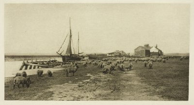 Kara Kıyı, Blythe Nehri (Suffolk) by Peter Henry Emerson