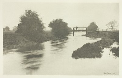 Tottenham Yakınlarındaki Yaya Köprüsü by Peter Henry Emerson