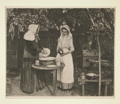 Bayan Peck ve Mary Critten by Peter Henry Emerson