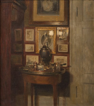 Bir semaver ile iç. Akşam by Peter Vilhelm Ilsted