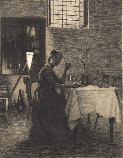 sabah kahvesinde by Peter Vilhelm Ilsted