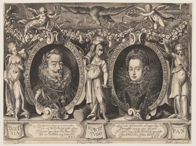 İmparator Matthias ve İmparatoriçe Anna by Peter Isselburg