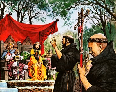 Augustine, Kral Ethelbert
