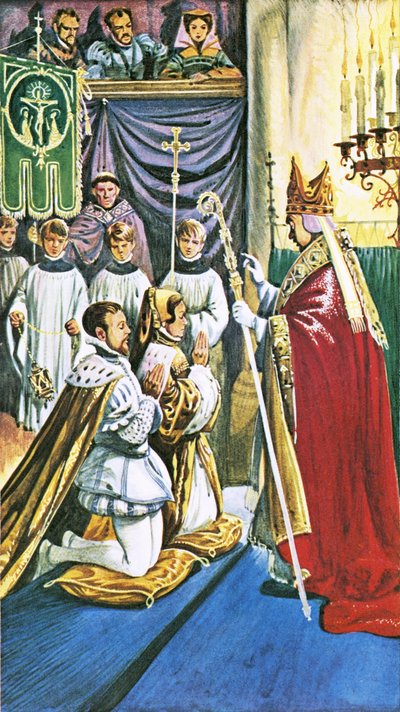 Kraliçe Mary, İspanya Prensi Philip ile evleniyor by Peter Jackson
