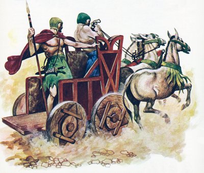 Sümer arabası (renkli taş) by Peter Jackson