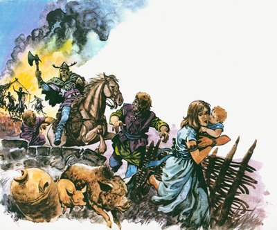 Sakson akıncıları Britanyalıları sürdü by Peter Jackson