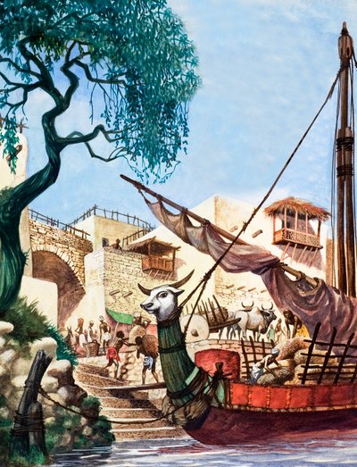 Bir ticaret gemisinin boşaltılması by Peter Jackson