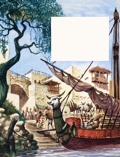 Bir ticaret gemisinin boşaltılması by Peter Jackson