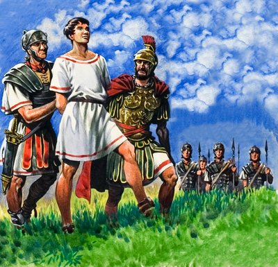 Genç Briton, Roma askerleri tarafından tutuklandı by Peter Jackson