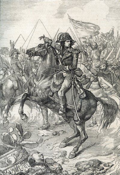 Mısır Seferi (Seferi) (1798-1801): Piramitlerden önce General Napolyon Bonapart (1765-1821) by Peter Johann Nepomuck Geiger