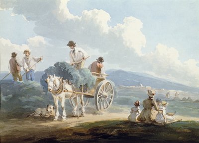 Saman Arabası (suluboya) by Peter Le Cave