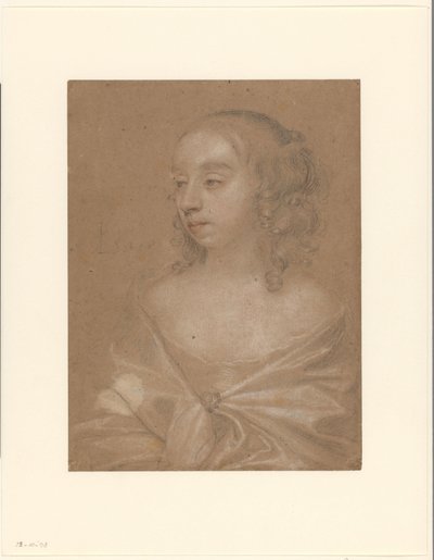 Bilinmeyen bir kadının portresi by Peter Lely (Sir)