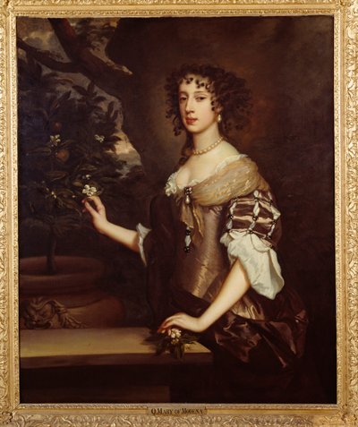 Modena Kraliçesi Mary, 1673-80 dolayları (tuval üzerine yağlıboya) by Peter Lely