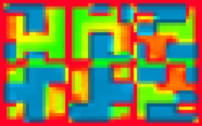 KIRMIZI BORDELINE, 2014, (dijital resim) by Peter McClure