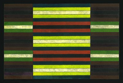 ÇİZGİLİ TRİPTİK No.6, 2003, (RESİM) by Peter McClure
