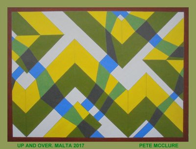AŞAĞIDAKİ, 2017, KAĞIT ÜZERİNE AKRİLİK by Peter McClure