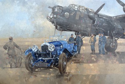 Able Mable ve Blue Lagonda (tuval üzerine yağlı boya) by Peter Miller