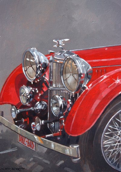 Kırmızı Sp.25 Alvis (tuval üzerine yağlı boya) by Peter Miller