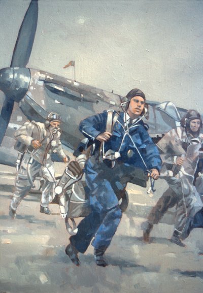 Gökyüzü için Scramble (tuval üzerine yağlı boya) by Peter Miller