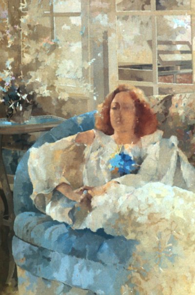 Zarafet Peçesi (tuval üzerine yağlı boya) by Peter Miller
