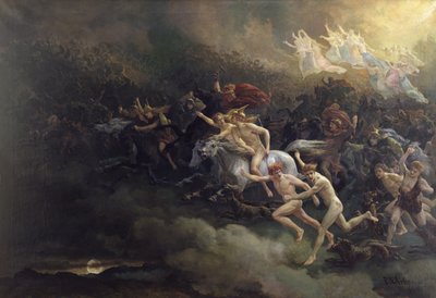 Ölü ruhlar by Peter Nicolai Arbo