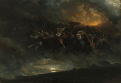 Odin için Vahşi Av, 1872. by Peter Nicolai Arbo