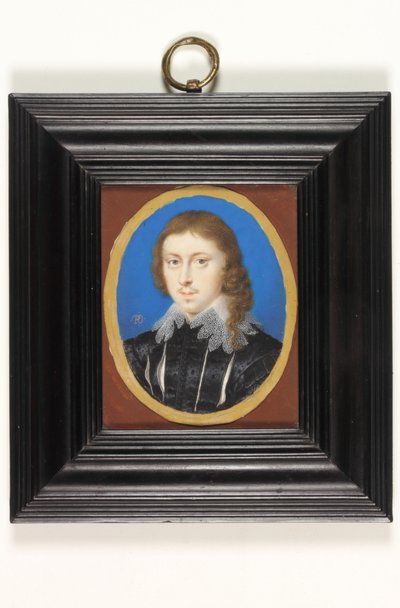 Edmund Waller (parşömen üzerine sulu boya) by Peter Oliver
