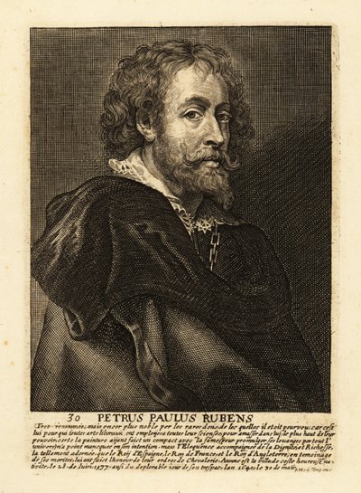 Sir Peter Paul Rubens'in portresi, Flaman sanatçı ve diplomat by Peter Paul (after) Rubens