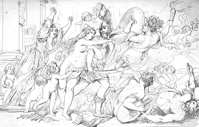 savaşın öfkesi by Peter Paul (after) Rubens