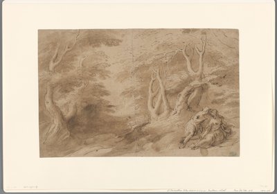 Sevgi dolu çift ile manzara by Peter Paul Rubens (school of)