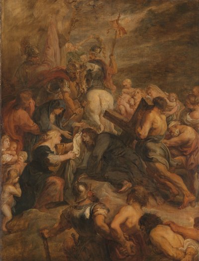 Calvary Yolunda İsa by Peter Paul Rubens (workshop of)