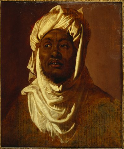 Türban takan bir Afrikalı - bir eskiz by Peter Paul Rubens